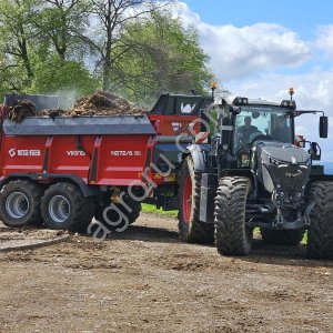 Разбрасыватель органических удобрений Metal-Fach N-272/6 VIKING, 24 тонны, горизонтальные шнеки