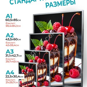 Световой короб для рекламы формат А1, А2, А3, А4