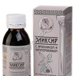 Эликсир Пчелатея с прополисом и элеутерококком, на пчелином подморе.
