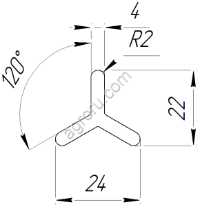 Перекладина (Вешало) для колбасных рам