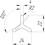 Перекладина (Вешало) для колбасных рам