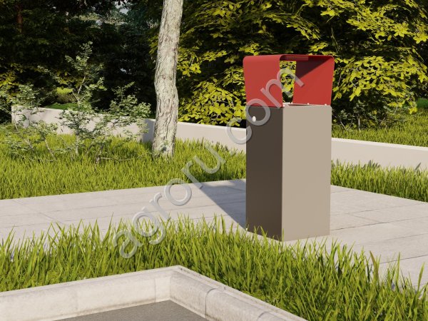 Городская модульная урна ДЕЛЬТА, модульная мебель NEOMAF