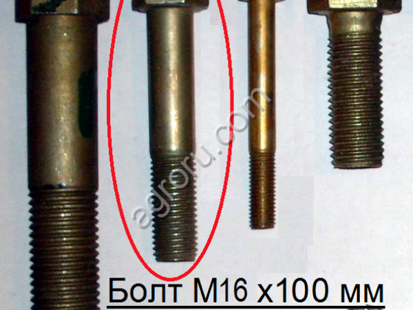 Болты М16х100 с оцинковкой