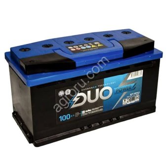 Аккумулятор АКБ-6СТ-100 (820А) п/п АКТЕХ DUO POWER г. Свирск 353х175х190, (арт.: DUOP100-3-L)