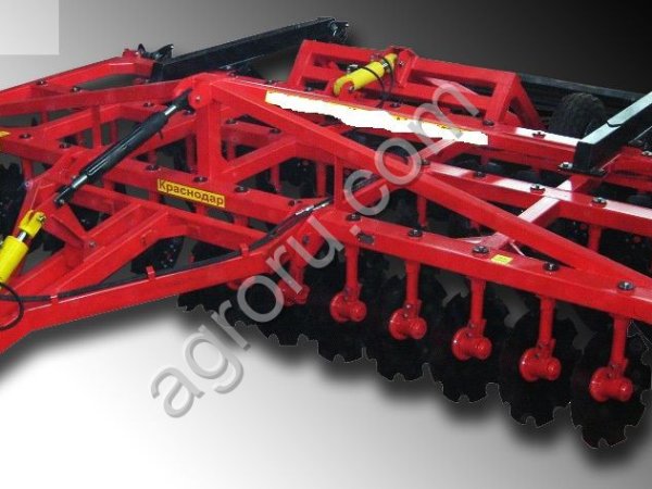 Борона дисковая БДМ трехрядная 9х3 прицепная складная