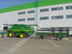 Транспортная тележка (лафет) для перевозки жатки John Deere Джон Дир