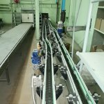 Транспортер пластинчатый прямой б/у 10м, цепь 82,5мм