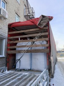 Фасовка зерна в мкр Биг-Бэг п/п мешков с погрузкой