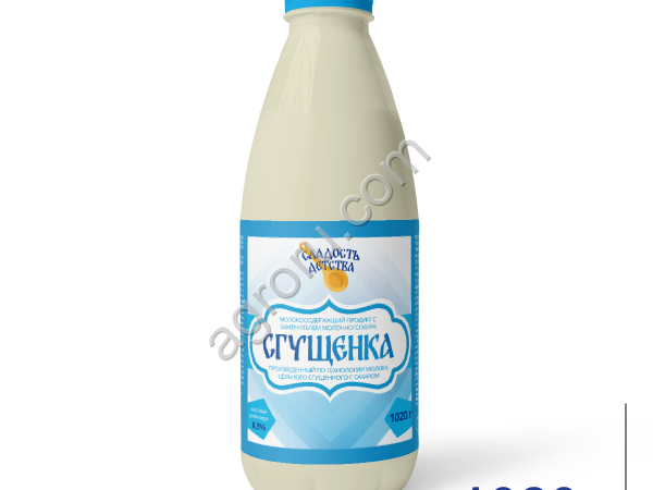 Сгущенка с сахаром ТУ 4,2% 1020г ТМ Сладость детства
