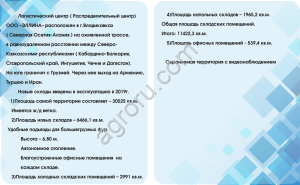 Логистический действующий бизнес в Северной Осетии с наработанной клиентской базой.