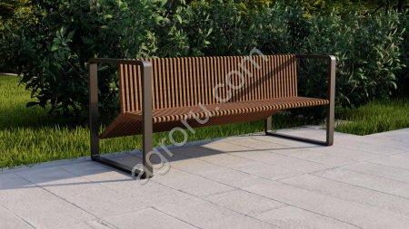 Городская и садовая скамейка три-в-одном ТРИО, модульная мебель NEOMAF