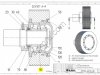 Распорное кольцо KAHL K3101-4292 0090 DISTANZRING пресса гранулятора сухого жома KAHL PRESSE 39-1000