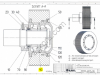 Распорное кольцо KAHL K3101-4292 0090 DISTANZRING пресса гранулятора сухого жома KAHL PRESSE 39-1000