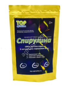 Спирулина Top Spirulina живая органическая в порошке, 100гр
