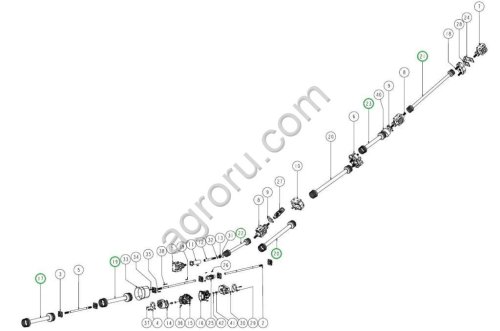 Карданный вал W.300E.003 для AVR Spirit 8200