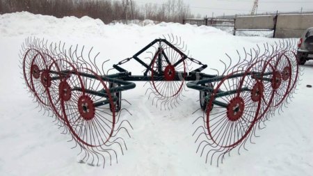 Грабли ворошилки валковые ГВВ - 6.1 (со средним колесом)