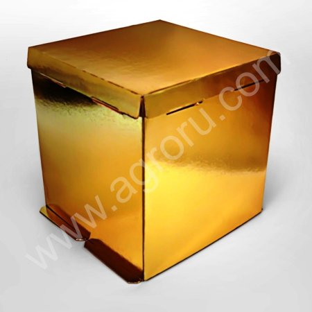 Подарочная золотая упаковка для тортов