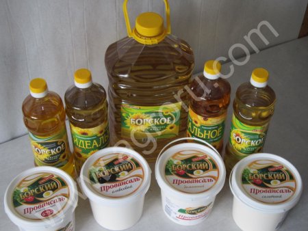 Масла и майонеза в объемах