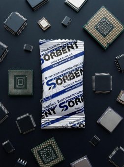 Силикагель фасованный SORB-DRY BAG PLUS M по 250 грамм.