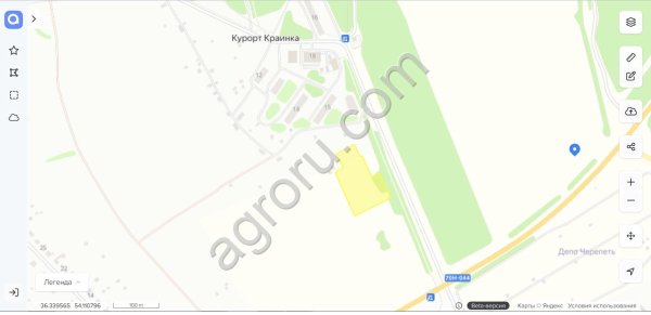 земельный участок 100 соток ИЖС Суворовский р-н, вблизи Курорта Краинка Тульcкой обл.