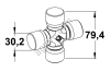 Крестовина карданного вала 30,2х79,4 мм.