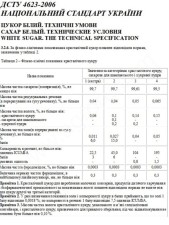 Сахар свекловичный ДСТУ / ГОСТ