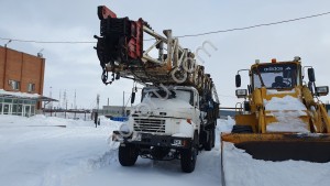 УПА-100 на шасси КрАЗ-63221 (6х6) установка подъёмная
