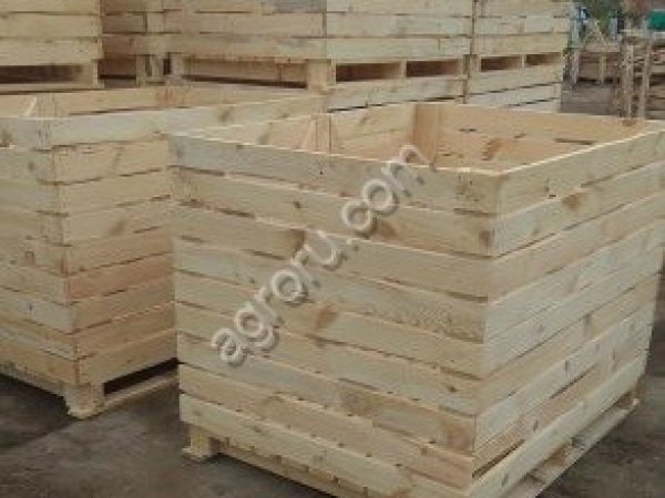 Деревянный контейнер для овощей 1200х1600 Н 1200 мм.