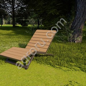 Уличный городской шезлонг БАЛАНС, модульная мебель NEOMAF