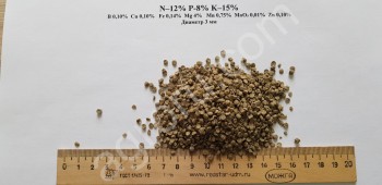 Комплексные минеральные гранулированные удобрения NPK, 17-5-9 микроэлементы (Fe 4% MgO 2% )