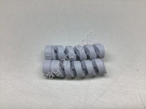 Защита кабеля iPhone силиконовая, голубая