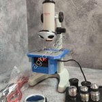 Микроскоп Техника осеменатора 1 с нагревательной платой и подсветкой ВелесЗоо