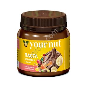 Паста ореховая с какао и взрывной карамелью