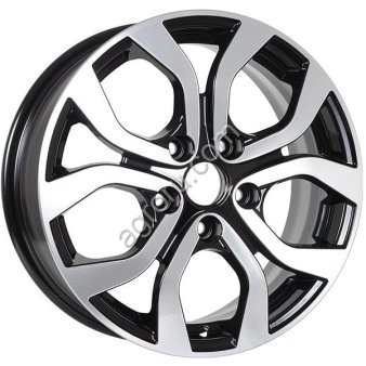 ДЛ 5*114.3 16*6.5 D66.1 ET50 К&К Nissan Terrano SN КС704 Алмаз черный, (арт.: 65851)