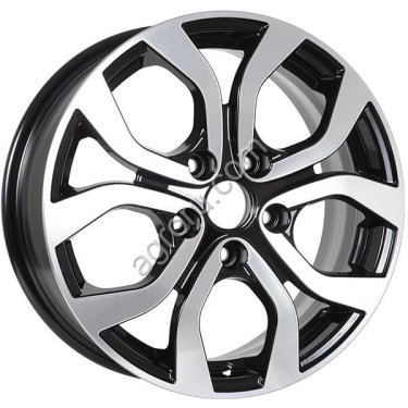 ДЛ 5*114.3 16*6.5 D66.1 ET50 К&К Nissan Terrano SN КС704 Алмаз черный, (арт.: 65851)