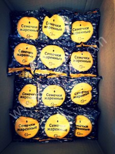 Жареные упакованные семечки подсолнечника