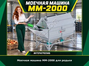 Моечная машина ММ-2000 для редьки
