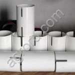 Соединительная муфта (белая) для труб ПВХ диам. 75мм,89(90), 125 мм