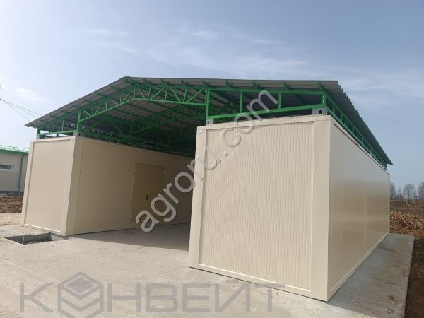 Модульное здание склада для хранения ветеринарных препаратов