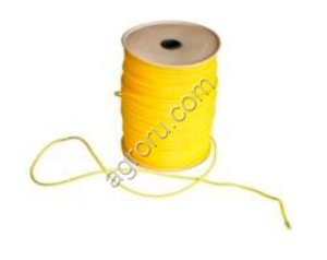 Трос/шнур подвеса линии кормления, нейлоновый, 6мм, желтый