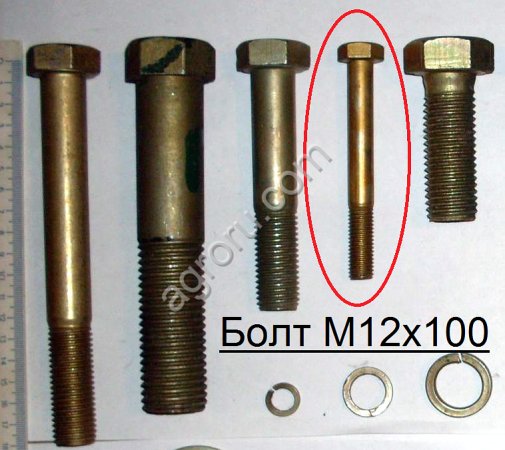 Болт М12х100 крупная резьба