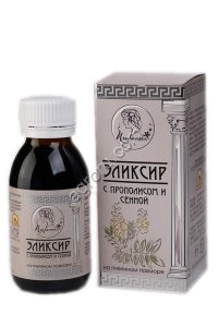Эликсир Пчелатея с прополисом и сенной, на пчелином подморе.