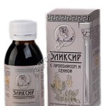 Эликсир Пчелатея с прополисом и сенной, на пчелином подморе.