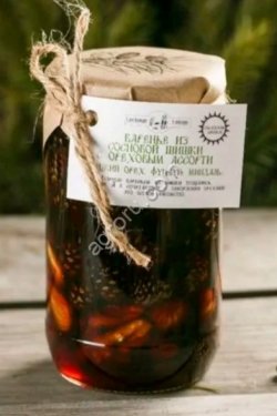 Варенье из сосновых шишек с кедровым орехом, 240 г,