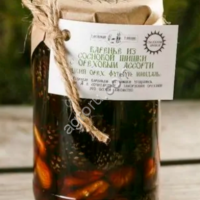 Варенье из сосновых шишек с кедровым орехом, 240 г,