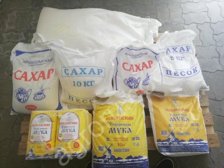 Сахар, мука