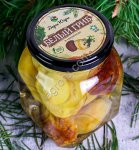 Маринованные белые грибы боровики цельные / ДАРЫ-ЮГРЫ-ХМАО / 350 гр