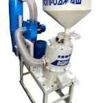 Шелушильная машина для зерна ЗШН-01 с наклонной осью вращения.