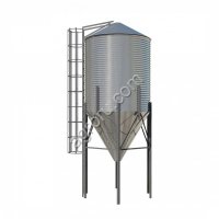 Силосы конусные, угол наклона 45, диаметр цилиндра 3, 9 м