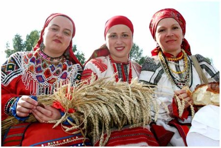 Чествование селян  на  Празднике  плуга